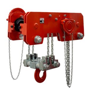 Manual Hoisting Professional Range Ultra Low Headroom Combined Chain Block and Trolley