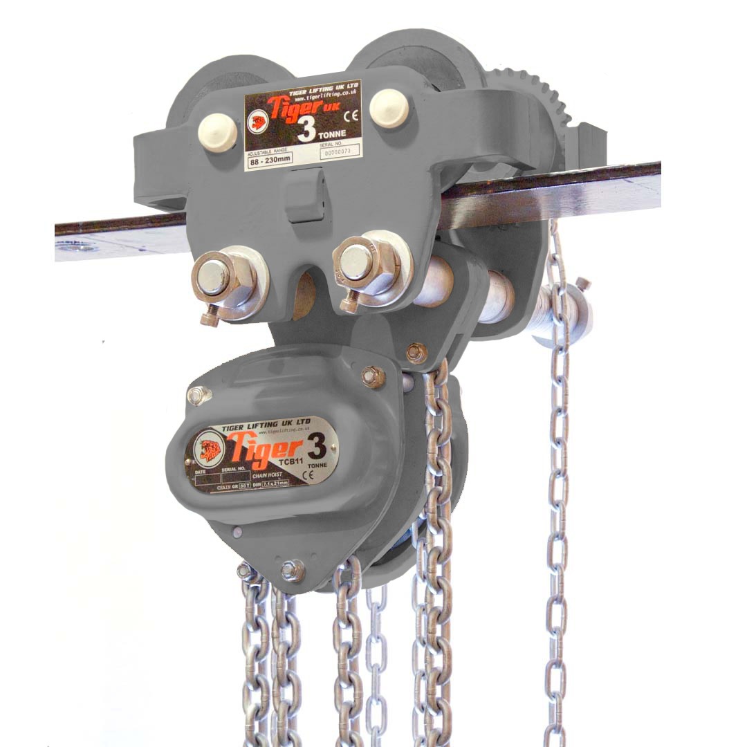 Manual Hoisting Specialist Range Corrosion Resistant Combined Chain Block and Trolley
