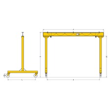 Yale TDL Moveable gantry crane