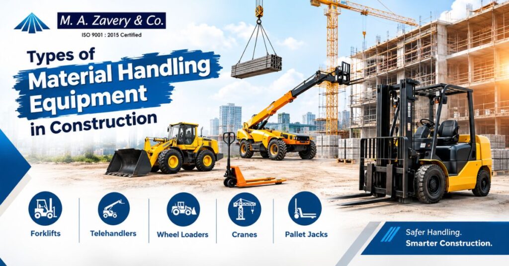 Types of Material Handling Equipment in Construction