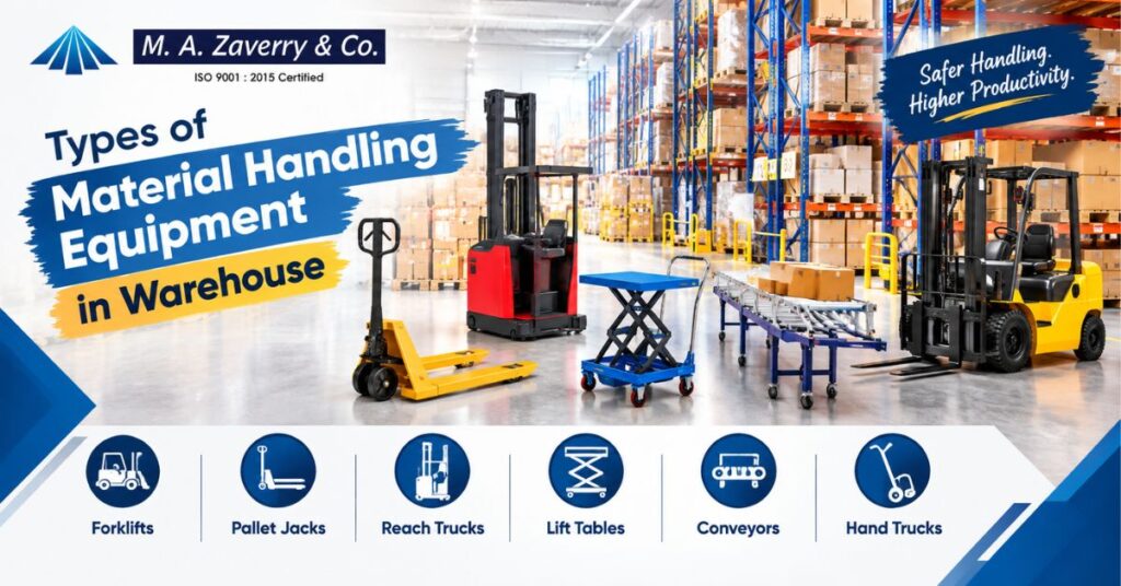 Types of Material Handling Equipment in Warehouse