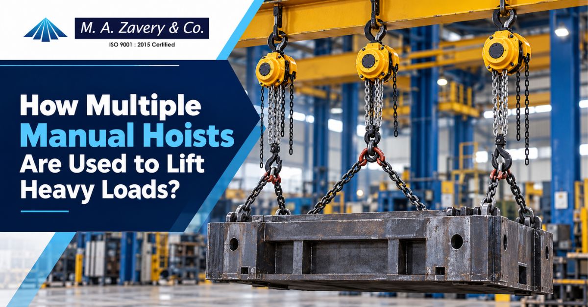 How Multiple Manual Hoists Are Used to Lift Heavy Loads